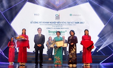 Traphaco: Top 10 doanh nghiệp bền vững Việt Nam 2017