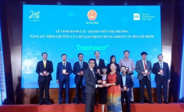 Traphaco được vinh danh trong Lễ kỷ niệm 20 năm Thị trường chứng khoán Việt Nam