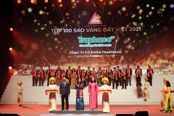 Traphaco được vinh danh Top 100 Sao Vàng Đất Việt năm 2021