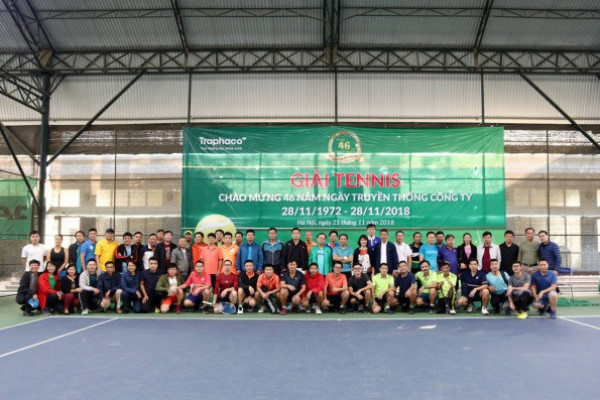 Giải Tennis Traphaco mở rộng 2018 chào mừng 46 năm ngày truyền thống