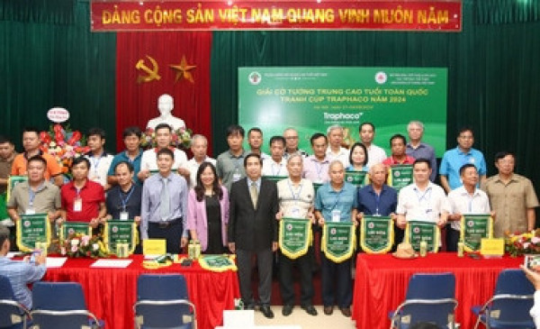 Sôi nổi giải cờ tướng trung cao tuổi toàn quốc tranh Cúp Traphaco năm 2024