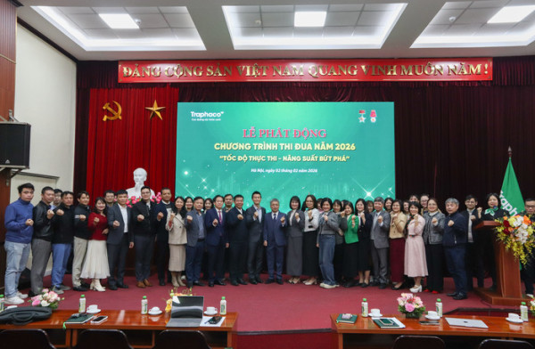 Đảng bộ Traphaco tổ chức Lễ mít tinh kỷ niệm 96 năm thành lập Đảng Cộng sản Việt Nam và phát động Chương trình thi đua năm 2026