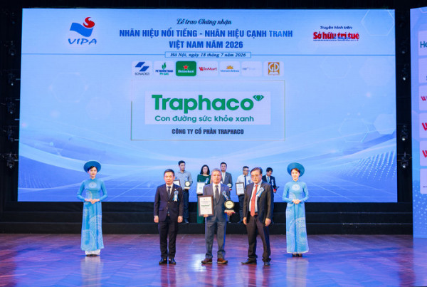 Traphaco được vinh danh về uy tín thương hiệu và đóng góp cho sở hữu trí tuệ