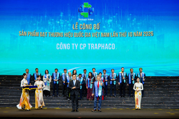 Thương hiệu quốc gia Việt Nam 2026 - Traphaco đạt danh hiệu lần thứ 8 liên tiếp