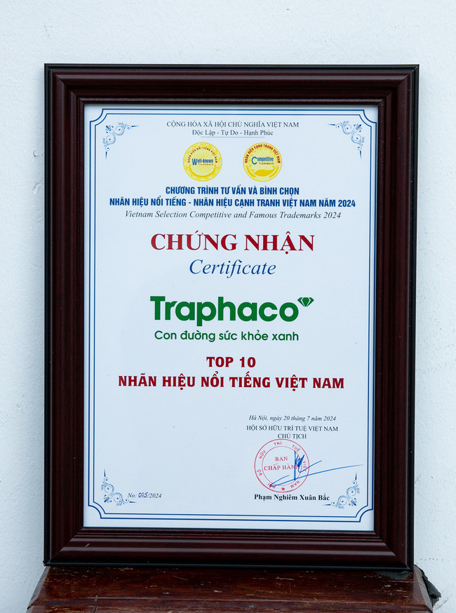 Traphaco - Top 10 Nhãn hiệu nổi tiếng Việt Nam năm 2024