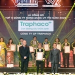 Traphaco tiếp tục được vinh danh Công ty đông dược Việt Nam uy tín nhất năm 2022